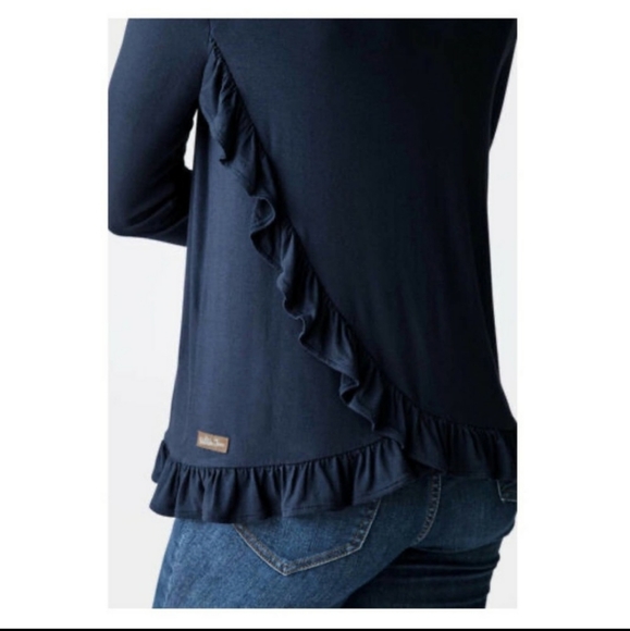 Matilda Jane Blue Ruffle Back Tee - Picture 3 of 7